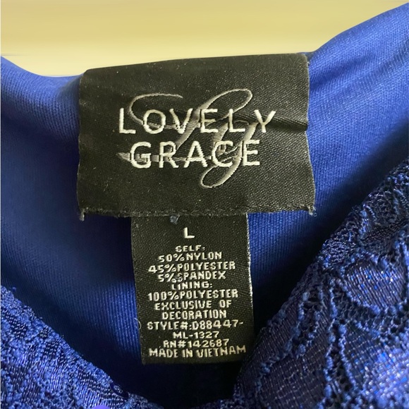 Blue Sequin Gown
Beautiful Dress Occasion 
#N071 - Picture 4 of 10